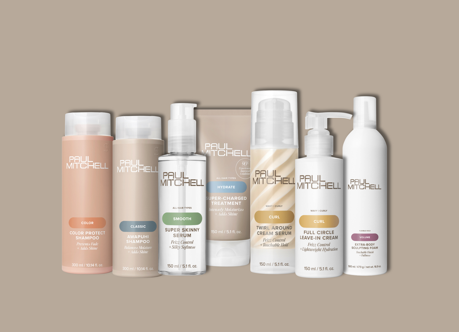 diverse Paul Mitchell Produkte im neuen Design